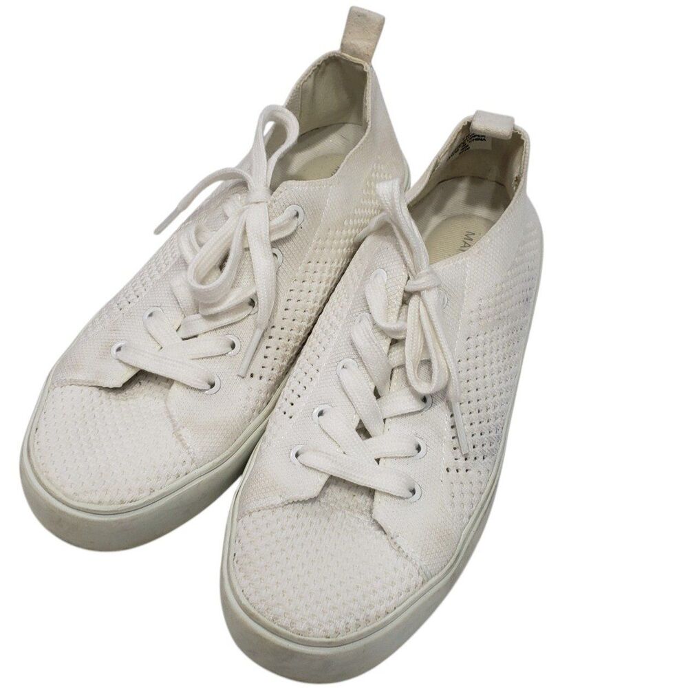 Marc Fisher Womans White Mesh Sneakers, Size 7 M